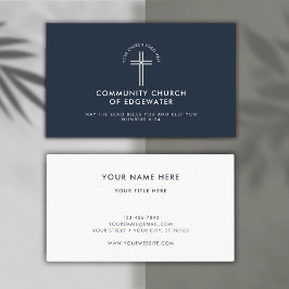 Kyrkegpastor Modern Minimal Anpassningsbar Logotyp Visitkort
