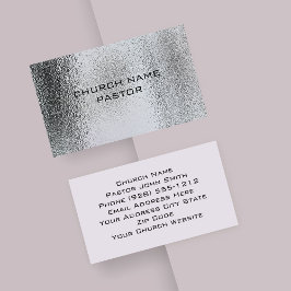 Kyrkens pastor Tempered Glass Effect Christian Visitkort