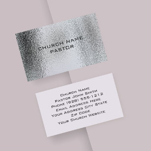 Kyrkens pastor Tempered Glass Effect Christian Visitkort