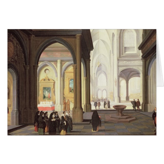 Kyrklig insida hälsningskort (Framsidan Horizontal)