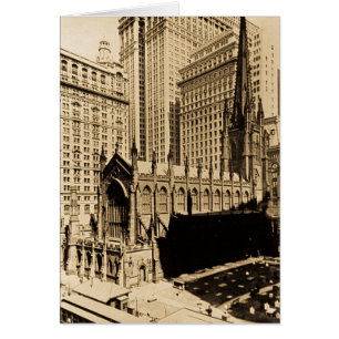 Kyrklig & kyrklig gård lägre Manhattan NYC för Hälsningskort