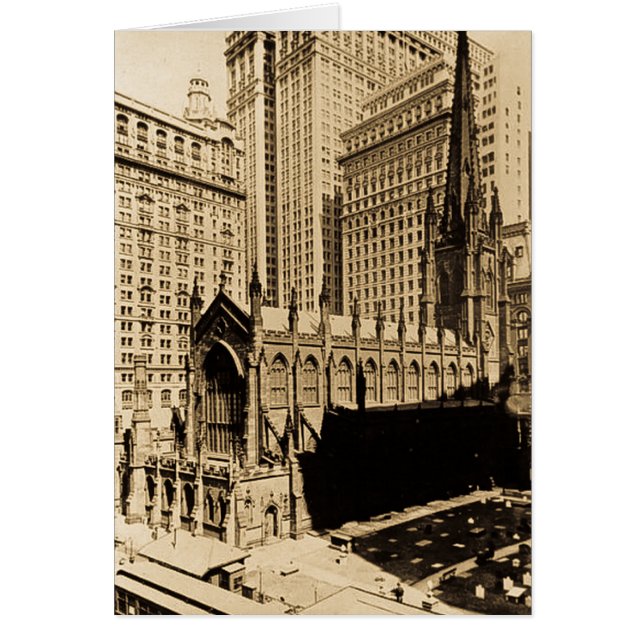Kyrklig & kyrklig gård lägre Manhattan NYC för Hälsningskort (Framsidan)
