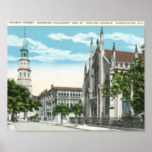 Kyrklig St., Charleston, South Carolina Poster