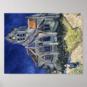 Kyrkliga Auvers-sur-Oise som målar Vincent Van Poster