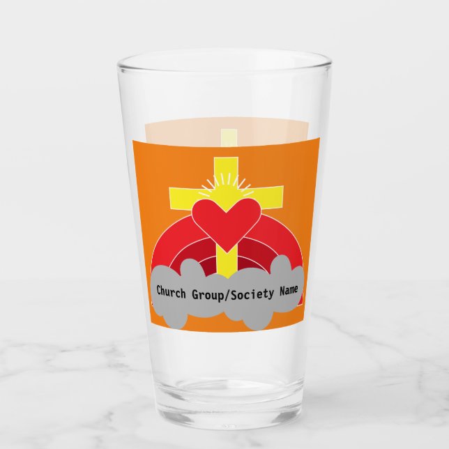 Kyrkliga samfund och Klubbar Kaffe Mugg Squar Glaskopp (Framsida)