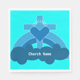 Kyrkliga samfund och Klubbar Kaffe Mugg Squar Pappersservett