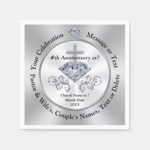 Kyrkoårsjubileum, pastoruppskattning, pappersservett