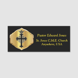 Kyrkoassistentens Namn bricka Namnbricka