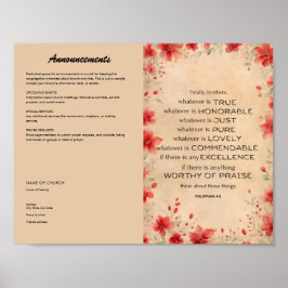 Kyrkobulletin för nedladdning och utskrift poster