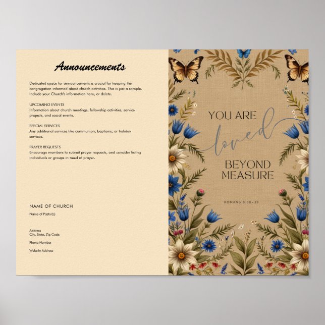 Kyrkobulletin Poster (Framsidan)