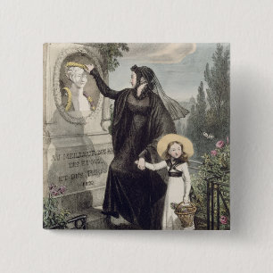 Kyrkogården av Pere Lachaise som skrivs ut av Knapp