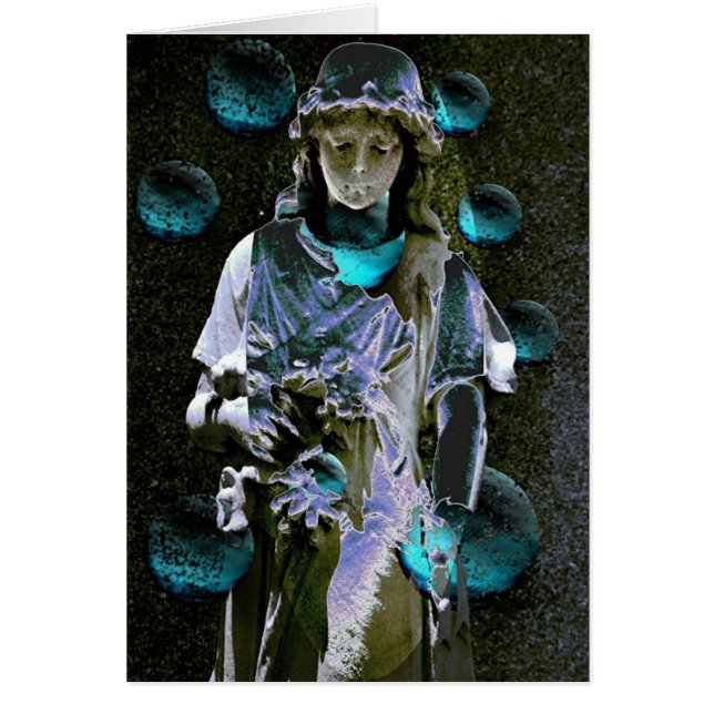 Kyrkogårdflicka nr. 3 hälsningskort (Framsidan)