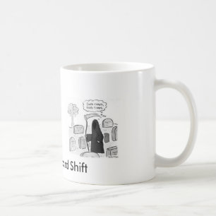 Kyrkogårdförskjutning, kyrkogårdförskjutning, kaffemugg