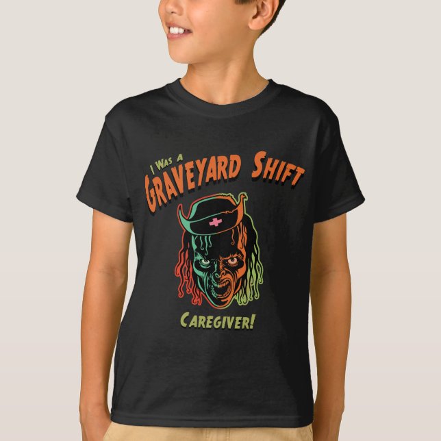 KyrkogårdförskjutningsCaregiver! T-shirt (Framsida)