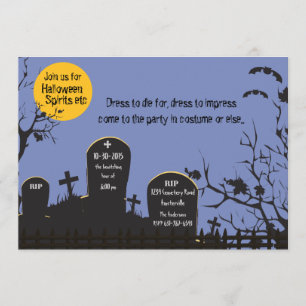 KyrkogårdHalloween inbjudan