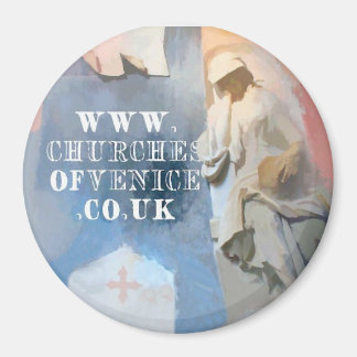 Kyrkor av Venice-kylmagnet Magnet