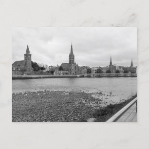 Kyrkor längs Ness - Inverness Scotland Vykort