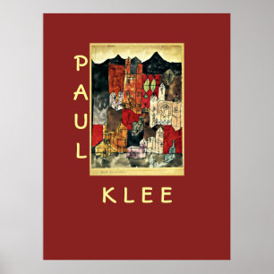 Kyrkornas stad, Paul Klee Poster