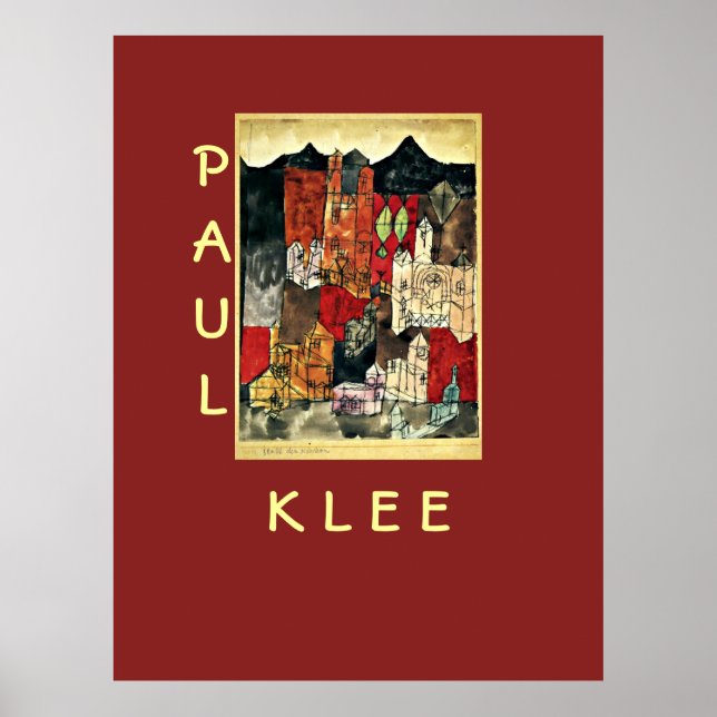 Kyrkornas stad, Paul Klee Poster (Framsidan)