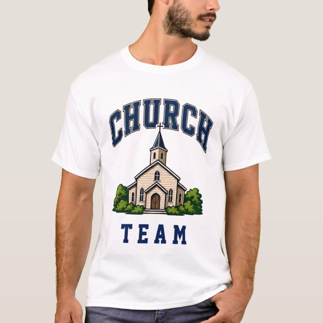 ⛪ Kyrkpersonal Team Typografi 👕 T Shirt (Framsida)