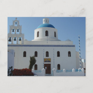 Kyrkvyer på Santorini, Grekland Vykort