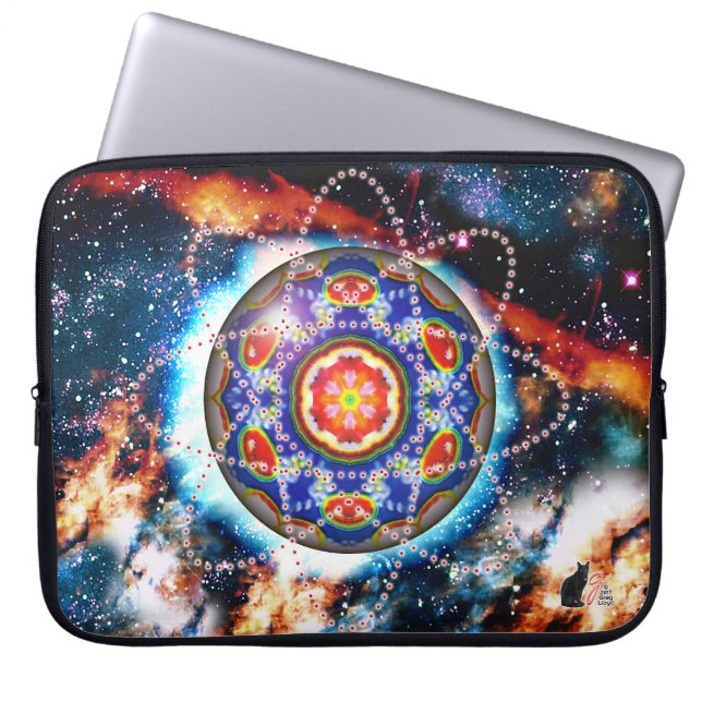 Kyron Orbz Kaleid Laptop Sleeve (Framsidan)