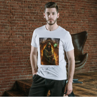 Kyrzon – Staff & Dreadspire Dark Fantasy Warlock T Shirt