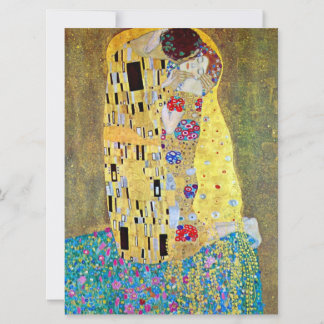 Kyss av Gustav Klimt, Art nouveau Bröllop Inbjudningar