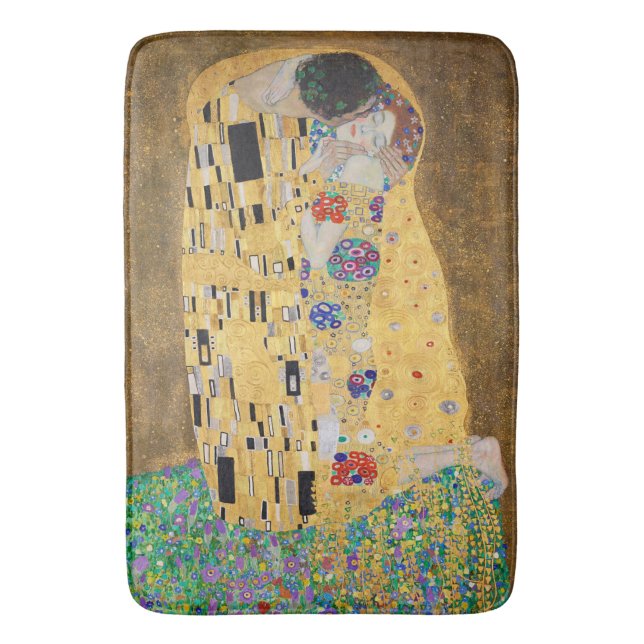 Kyss av Gustav Klimt Bath Mat Badrumsmatta (Framsidan (Vertikal))