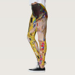 Kyss av Gustav Klimt, Vintage Art nouveau Leggings<br><div class="desc">Den ultimata målningen av kärlek, en vacker design för att fira Alla hjärtans dag med! Kiss (detalj) (1907-1908) av Gustav Klimt är en vintage av Viktorian Era Symbolism bra art kärlek och romantik som har ett romantiskt par i olika nyanser av guld, mönster och symboler och som delar en kyss...</div>