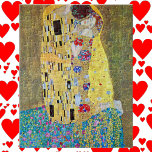 Kyss av Gustav Klimt, Vintage Art nouveau Pussel<br><div class="desc">Kiss (Der Kuss) (1907/08) av Gustav Klimt är förmodligen hans mest berömd arbete. Klimt började arbeta med det 1907 och det är höjdpunkten i hans så kallade "gyllene period". Kiss är en vintage av bran Viktorian Era Symbolism i kärlek och romantik, med ett romantiskt par i olika skuggor av guld,...</div>