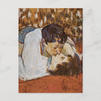Kyss - av Henri de Toulouse-Lautrec Vykort