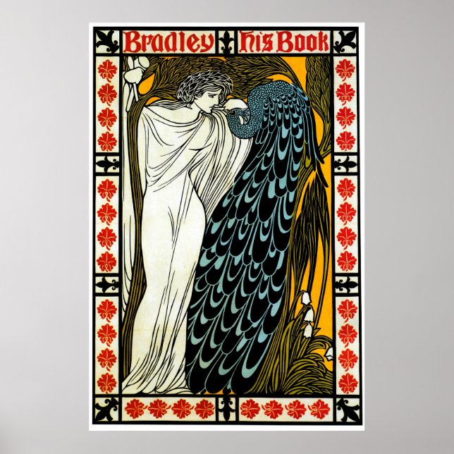 Kyss/Bradley Hans Bok 1896 ~ Vintage Poster (Framsidan)