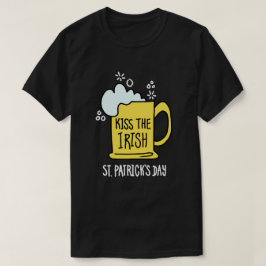 Kyss den irländska ölfesten St. Patrick's Day Svar T Shirt