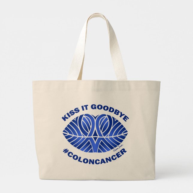 Kyss det farväl! Tote Bag Jumbo Tygkasse (Baksida)