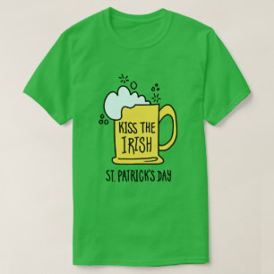 Kyss det irländska ölet St. Patrick’s Day T Shirt