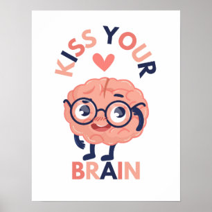 Kyss din hjärna poster