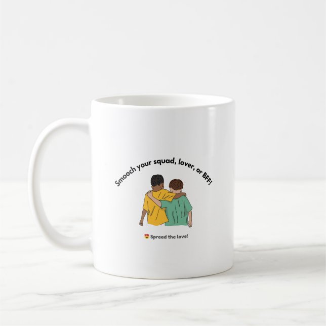 Kyss din sena dag kaffemugg (Vänster)