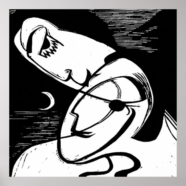 Kyss efter månljus och hav poster (Framsidan)