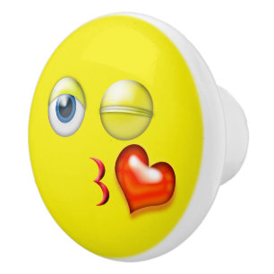 Kyss Emoji Knopp