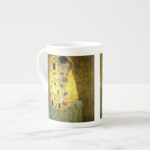 Kyss~en Gustav Klimt Benporslin Mugg
