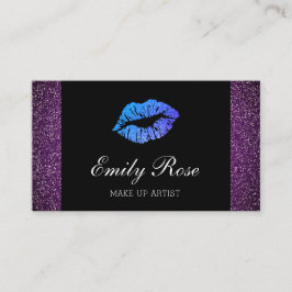 Kyss för läppstift för glitter för visitkort