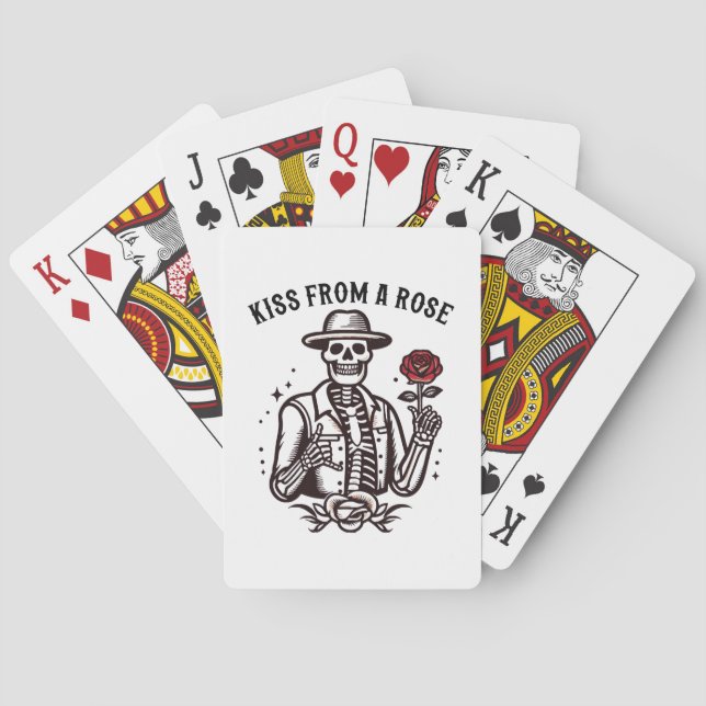 Kyss från en ros casinokort (Baksidan)