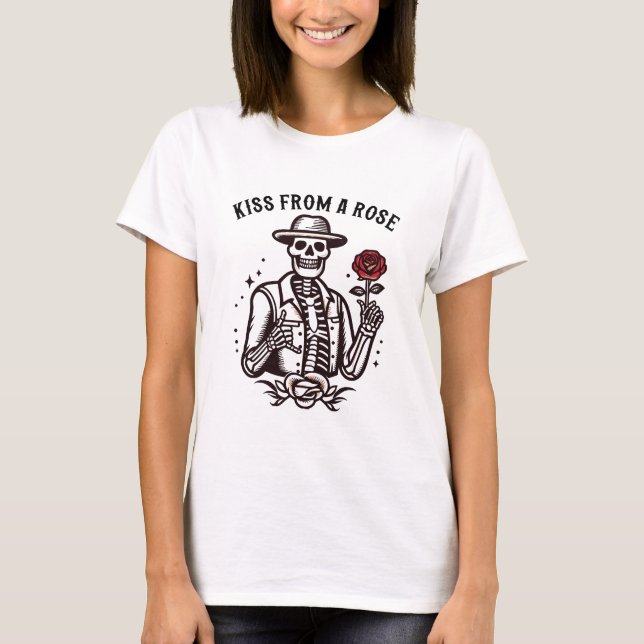 Kyss från en ros t shirt (Framsida)