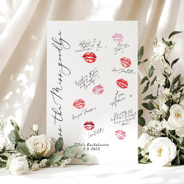 Kyss fröken Adjö Bachelorette läppsticks kyss Poster