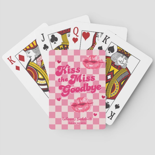 Kyss frun adjö möhippa tjejresa casinokort (Baksidan)