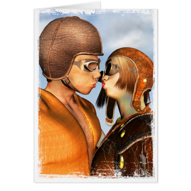 kyss hälsningskort (Framsidan)