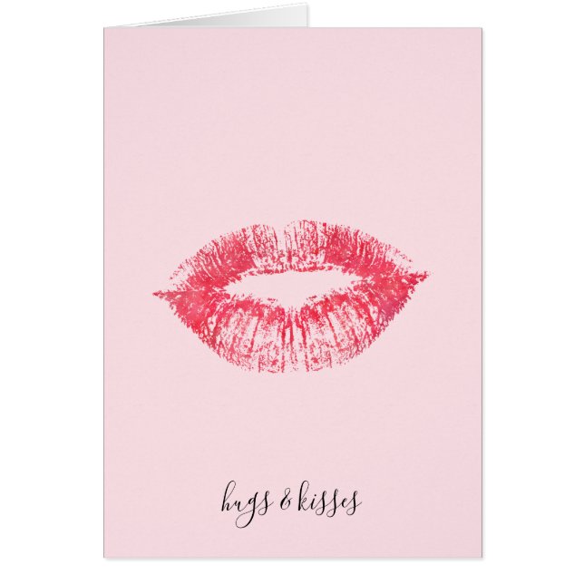 Kyss Hälsningskort (Framsidan)