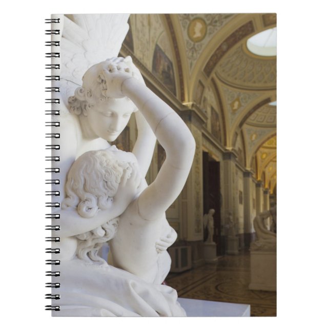 Kyss i Cupid och Psyche, av Antonio Canova Anteckningsbok Med Spiral (Framsidan)