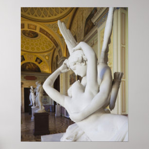 Kyss i Cupid och Psyche, av Antonio Canova Poster